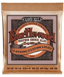 Ernie Ball 2152 Earthwood Phosphor Bronze Acoustic Guitar Strings - .0