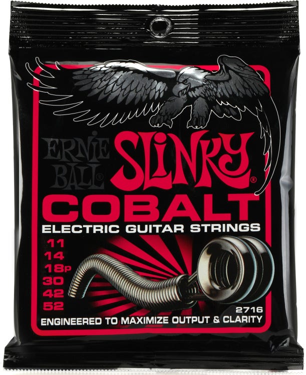 Ernie Ball 2716 Burly Slinky Cobalt Electric Guitar Strings - .011-.05