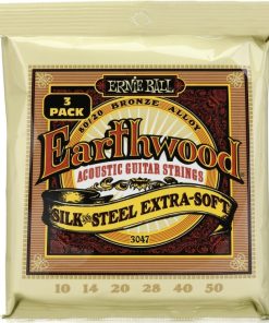 Earthwood Phosphor Bronze Acoustic Guitar Strings 10-50 Extra Soft 3pk