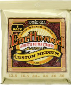 Earthwood Phosphor Bronze Acoustic Guitar Strings Custom Medium 3pk