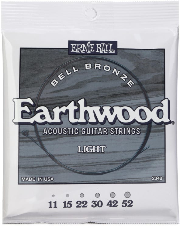 Ernie Ball Earthwood Bell Bronze Acoustic Guitar Strings - .011-.052 L