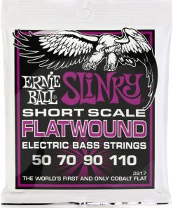Ernie Ball 2817 Power Slinky Flatwound Electric Bass Guitar Strings -