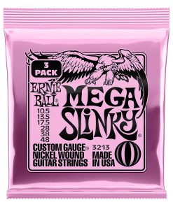 Mega Slinky Nickel Wound Electric Guitar Strings 10.5-48 Gauge - 3 Pac