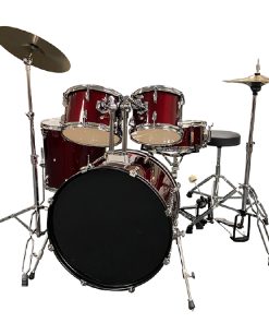 Perfekt Gear Full Size Complete Drum Set Wine Red