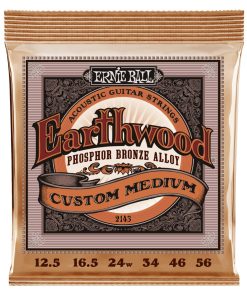 Ernie Ball Custom Medium Earthwood Phosphor Bronze Acoustic Guitar Str