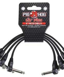 Pig Hog Lil Pigs 6in Low Profile Patch Cables - 4 pack