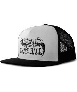 Black with White Front and Black Ernie Ball Eagle Logo Hat