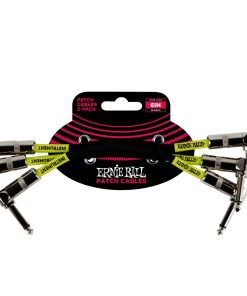 6" Angle / Angle Patch Cable 3-Pack - Black