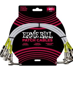 1' Angle / Angle Patch Cable 3-Pack - White