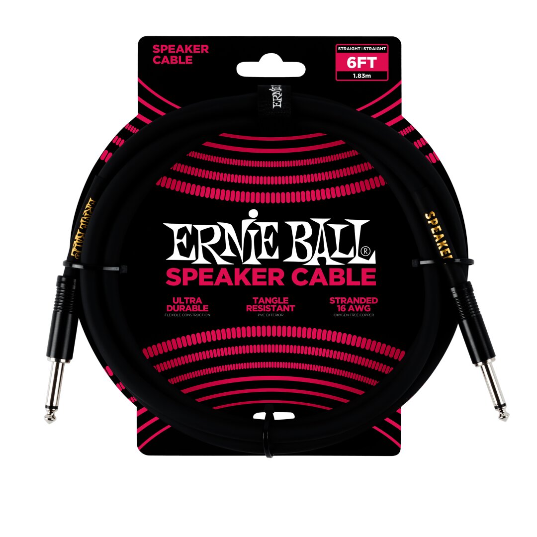 6' Straight / Straight Speaker Cable