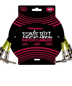 1' Angle / Angle Patch Cable 3-Pack - Black