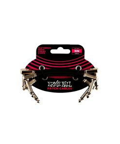 3" Flat Ribbon Patch Cable 3-Pack - Black