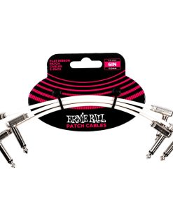 6" Flat Ribbon Patch Cable White 3-Pack - White