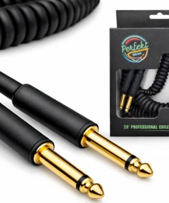 Perfekt Gear PGC20G 20' Gold Tip Heavy Coiled Instrument Cable