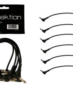 Perfektion PM-616BK 1ft Patch Cables- 6 Pack Black